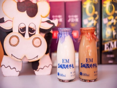 写真：EM牛乳