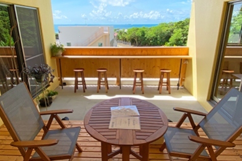 写真：テラス席