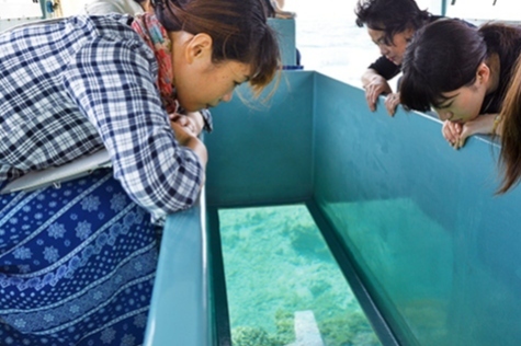 写真：奥武島海底観光グラスボート1