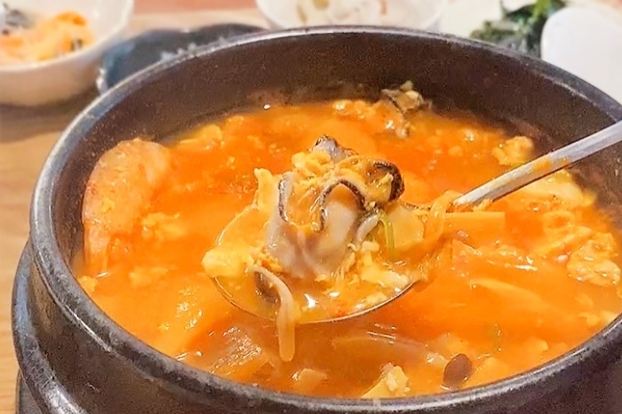 香り純豆腐のチーズ石焼ビビンバ定食