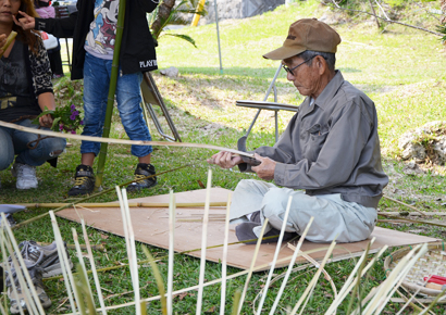 地域住民に残る竹細工の技